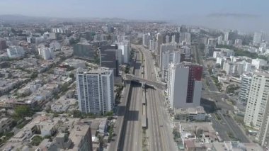 COVID19 salgını sırasında Lima Peru 'nun havadan çekilmiş videosu.. 