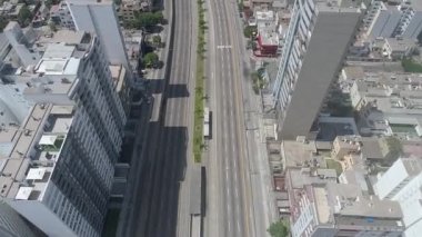 COVID19 salgını sırasında Lima Peru 'nun havadan çekilmiş videosu.. 