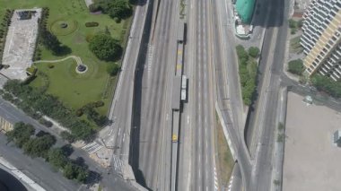 COVID19 salgını sırasında Lima Peru 'nun havadan çekilmiş videosu.. 