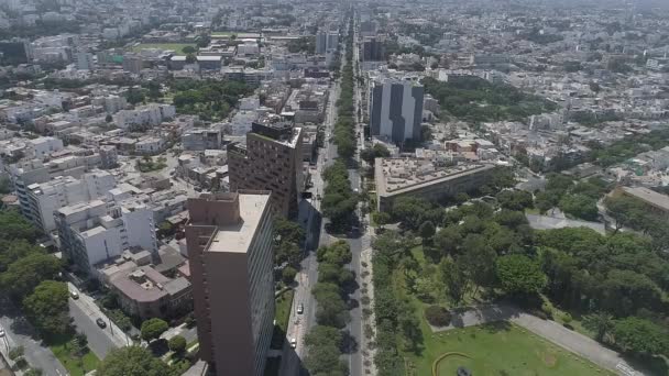 Aerviální Video Limy Peru Během Uzamčení Pandemie Covid19 — Stock video