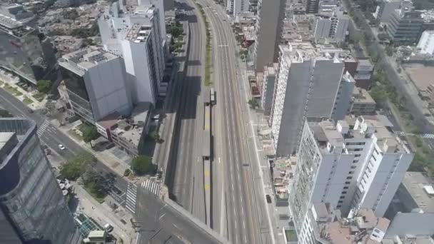 Video Aereo Lima Perù Durante Blocco Pandemico Covid19 — Video Stock