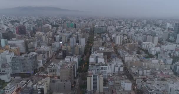 Aerwiczne Wideo Lima Peru Podczas Zamknięcia Pandemii Covid19 — Wideo stockowe