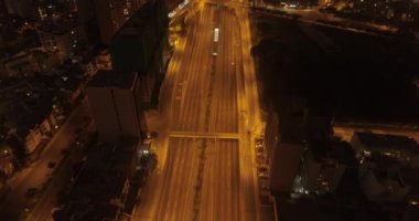 Lima Peru 'nun COVID19 salgını sırasındaki uçuş videosu.. 