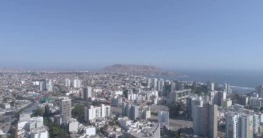 COVID19 salgını sırasında Lima Peru 'nun havadan çekilmiş videosu.. 