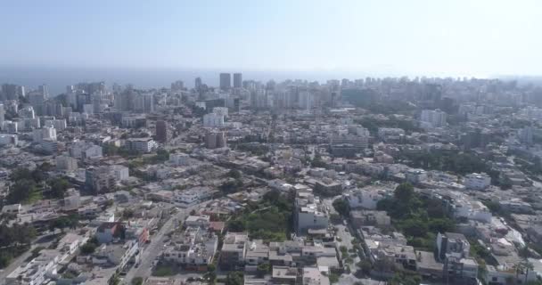 Video Aus Der Luft Von Lima Peru Während Covid19 Pandemie — Stockvideo