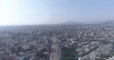 COVID19 salgını sırasında Lima Peru 'nun havadan çekilmiş videosu.. 