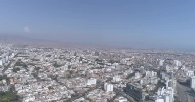COVID19 salgını sırasında Lima Peru 'nun havadan çekilmiş videosu.. 