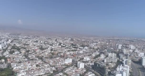 Vídeo Aervial Lima Perú Durante Bloqueo Pandémico Covid19 — Vídeos de Stock