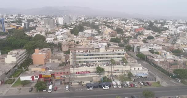 Luftbild Eines Öffentlichen Krankenhauses Lima Peru Das Covid19 Patienten Betreut — Stockvideo