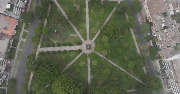 Vídeo Aéreo Del Parque Lima Perú — Vídeos de Stock