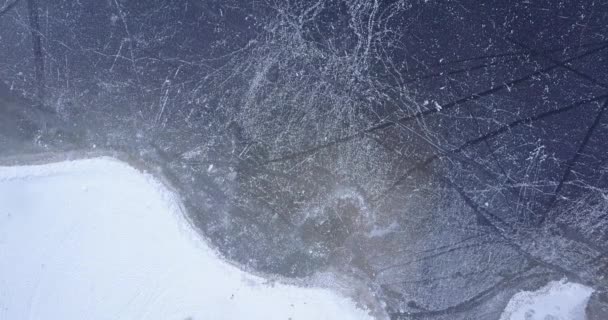 Letecké Video Pořízené Dronem Švýcarsku Alpy Během Zimy — Stock video