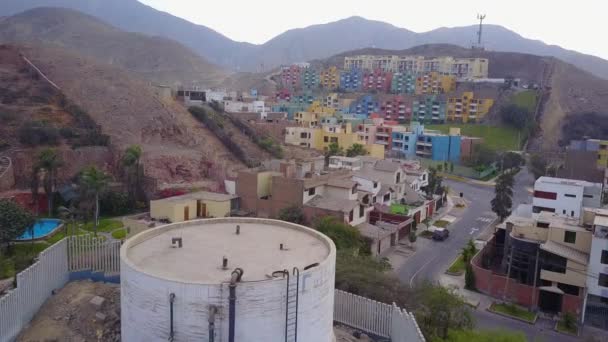 Lima Peru Daki Molina Bölgesinin Havadan Görüntüsü — Stok video