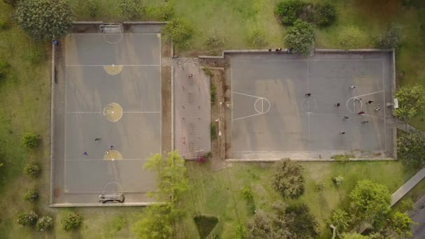 Video Realizzato Con Drone Campo Sportivo Nel Distretto Molina Lima — Video Stock