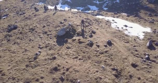 Video Aereo Delle Montagne Svizzera Film Paesaggistico Realizzato Con Drone — Video Stock
