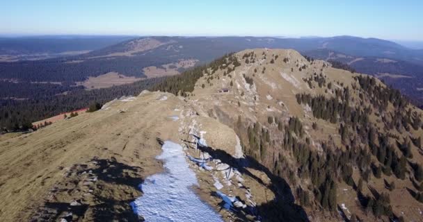 瑞士高山的空中录像 用无人驾驶飞机拍摄的风景影片 — 图库视频影像
