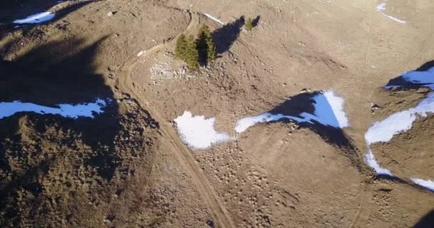 Luchtfoto Van Bergen Zwitserland Landschapsfilm Gemaakt Met Drone — Stockvideo