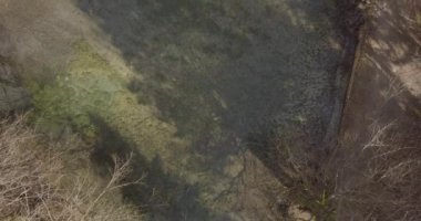 İsviçre Ormanı 'nın havadan çekilmiş görüntüleri. Avrupa 'da sonbahar sezonu.