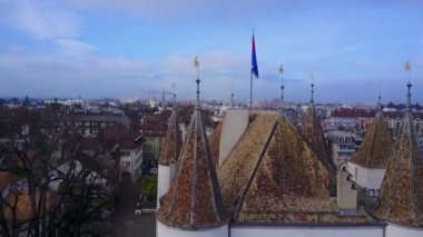 Nyon İsviçre 'nin hava videosu