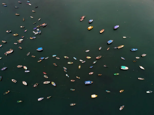 Cuadro Aéreo Los Pescadores Barcos —  Fotos de Stock