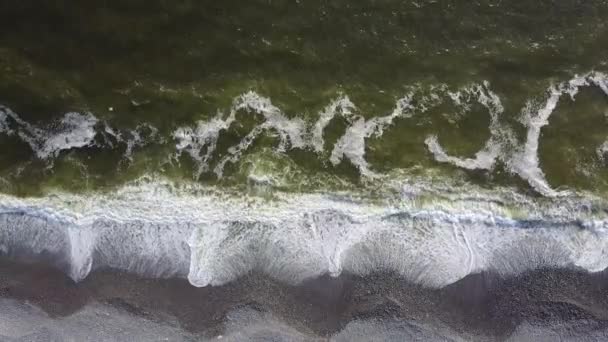 Luchtfoto Van Kiezelstrand Peru — Stockvideo