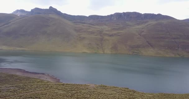 Aerial Video Peruvian Andes Ticlio Mountain Natural Border Lima Junin — Stock Video