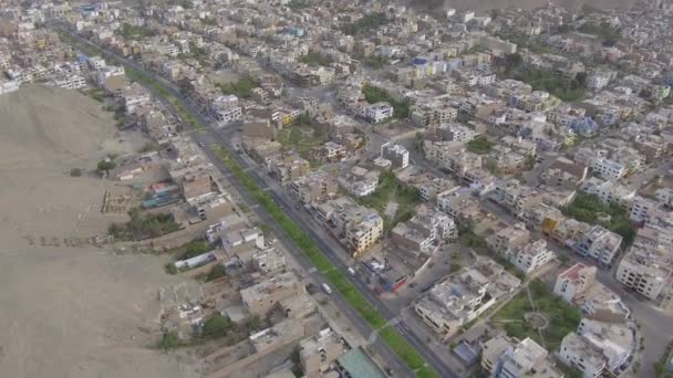 Vídeo Aéreo Feito Com Drone Lima Peru Distrito Molina — Vídeo de Stock