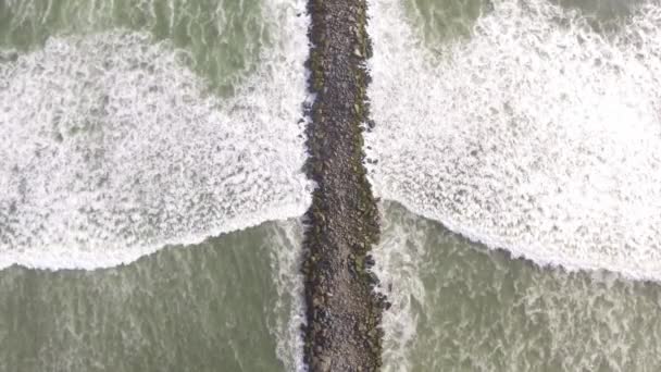 Luchtfoto Van Het Strand Peru — Stockvideo