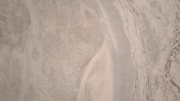 Letecké Video Trubcem Vyschlého Koryta Řeky Limě Peru — Stock video