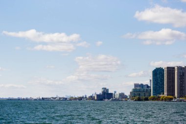 Toronto, Ontario / Kanada; 12 Ekim 2019: Binalı Toronto Gölü, Downton.