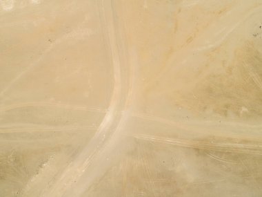 Peru 'da çölün hava görüntüsü. İHA ile yapılan resim.