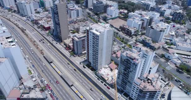 Ciudad Lima Durante Covid19 Pandemia Los Domingos Transporte Privado Fobidden — Vídeo de stock