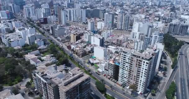 Lima Stad Tijdens Covid19 Pandemie Zondag Prive Vervoer Zijn Verborgen — Stockvideo