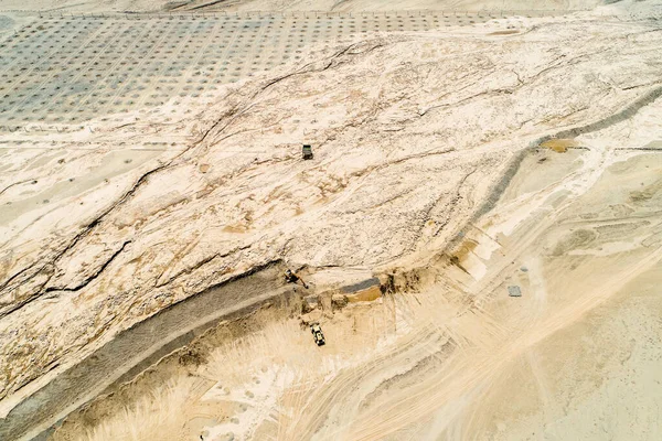 Lima Peru Nehri yatağında deset havası. 