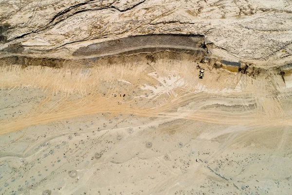 Lima Peru Nehri yatağında deset havası. 