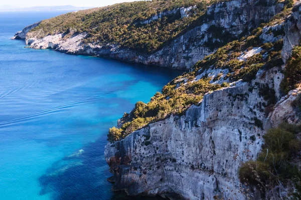 Blue caves. Natural landmark of Zakynthos island, Greece.