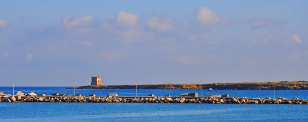 Vecchia Torre Sulla Costa Vicino Alla Spiaggia — Foto Stock