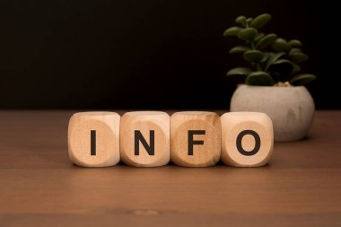 Arka planda bulanık bir saksı olan masada 