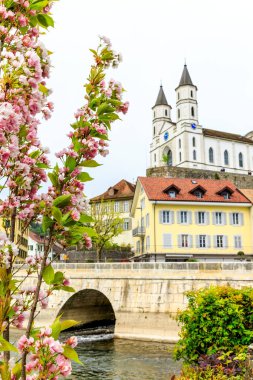 Aarburg eski şehirde Aargau, İsviçre