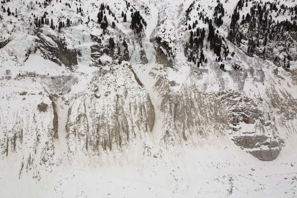 Mer de glace valley unter dem Montblanc-Massiv in französisch alsp — Stockfoto