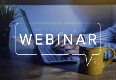 İş adamı ve ekip Webinar E-business Browsing Connection ve online online teknoloji web yayını konsepti, iş konsepti