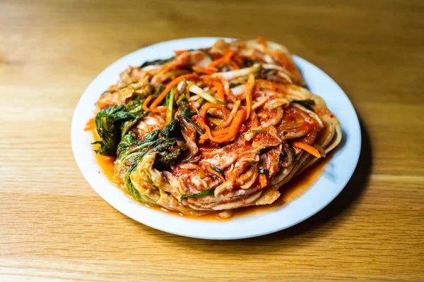 Gimchi Kimchi Είναι Κορεάτικα Πικάντικα Ζυμωμένα Τουρσιά — Φωτογραφία Αρχείου