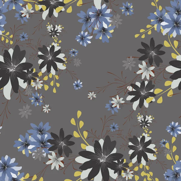Nahtloses Muster Mit Daisy Flowers Helle Textur Für Druck Textil — Stockvektor