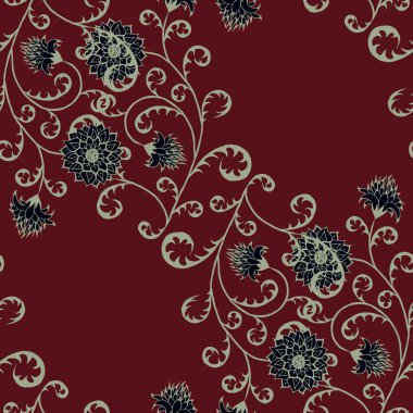 El Çekimi Çiçekleri. Kusursuz desen. Gömlek, keten ve tekstil için kadınsı bir ilişki. Country Style 'da Summer Blossoms ile Basit Çizimler. Çiçekli Sonbahar Şablonu.