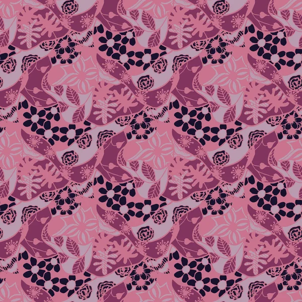 Zentangle Flowers Безшовний Паттерн Gentle Rapport Fabric Linen Cloth Простий — стоковий вектор