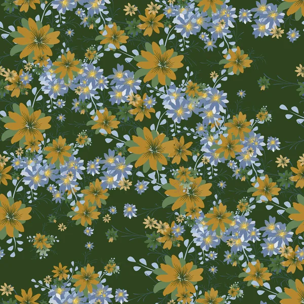 Nahtloses Muster Mit Daisy Flowers Helle Textur Für Druck Textil — Stockvektor