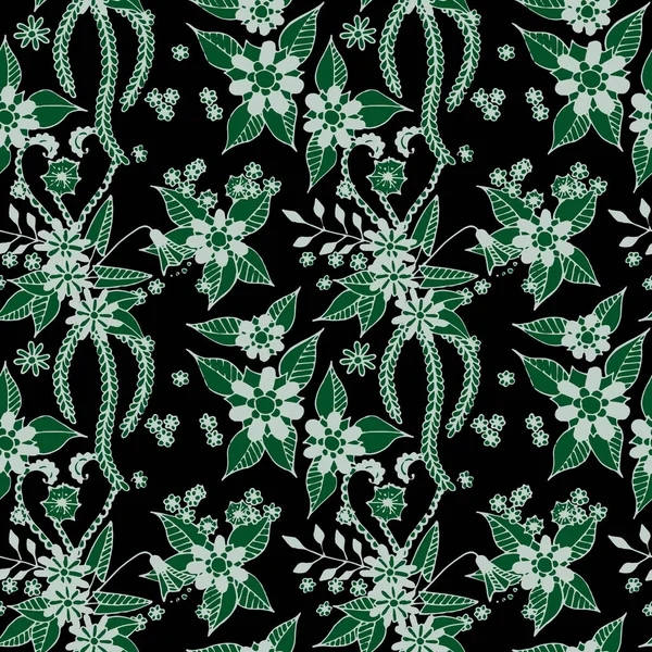 Patrón Floral Sin Costuras Gentle Philippine Rapport Para Textil Vestir — Archivo Imágenes Vectoriales