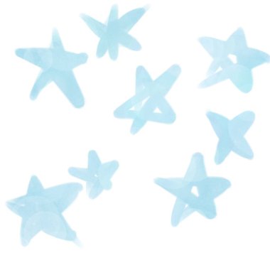 El yapımı çizim dokularını dekore et yıldız koleksiyonu elementleri 