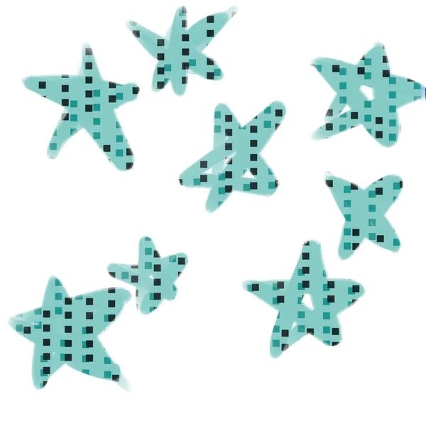 Decorate handmade drawing textures stars collections elements — Stock Photo, Image