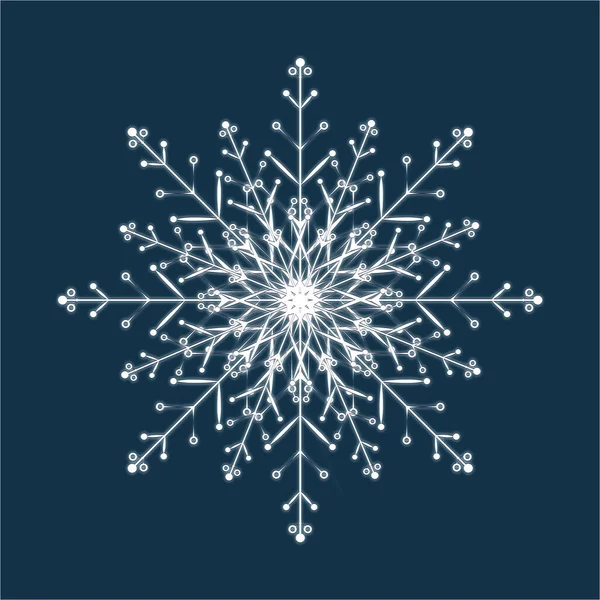 Flocons de neige décoratifs pour la conception et la décoration de sites Web, affiches, etc.. — Photo