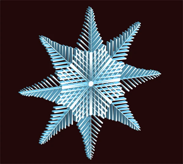 3D изолированный снег для рождественского плаката — стоковый вектор